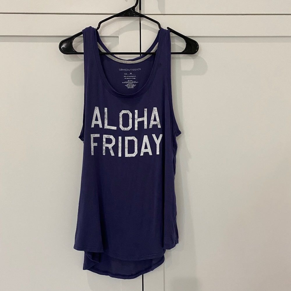 Grayson Threads Aloha Friday Graphic Tank Top M